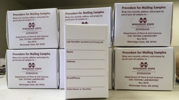 mississippi state university soil sample boxes